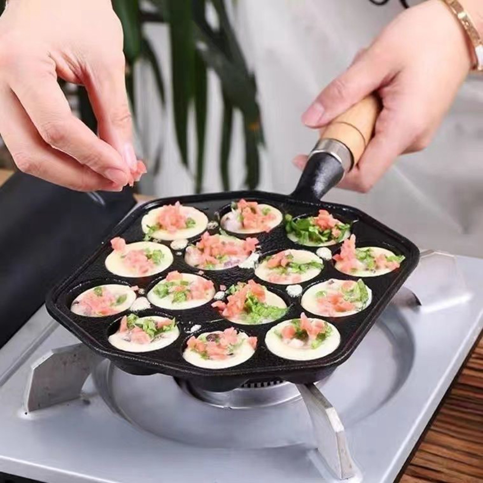 กระทะย่างทาโกะยากิทําความสะอาด - Takoyaki Grill Plate บทวิจารณ์และราคา