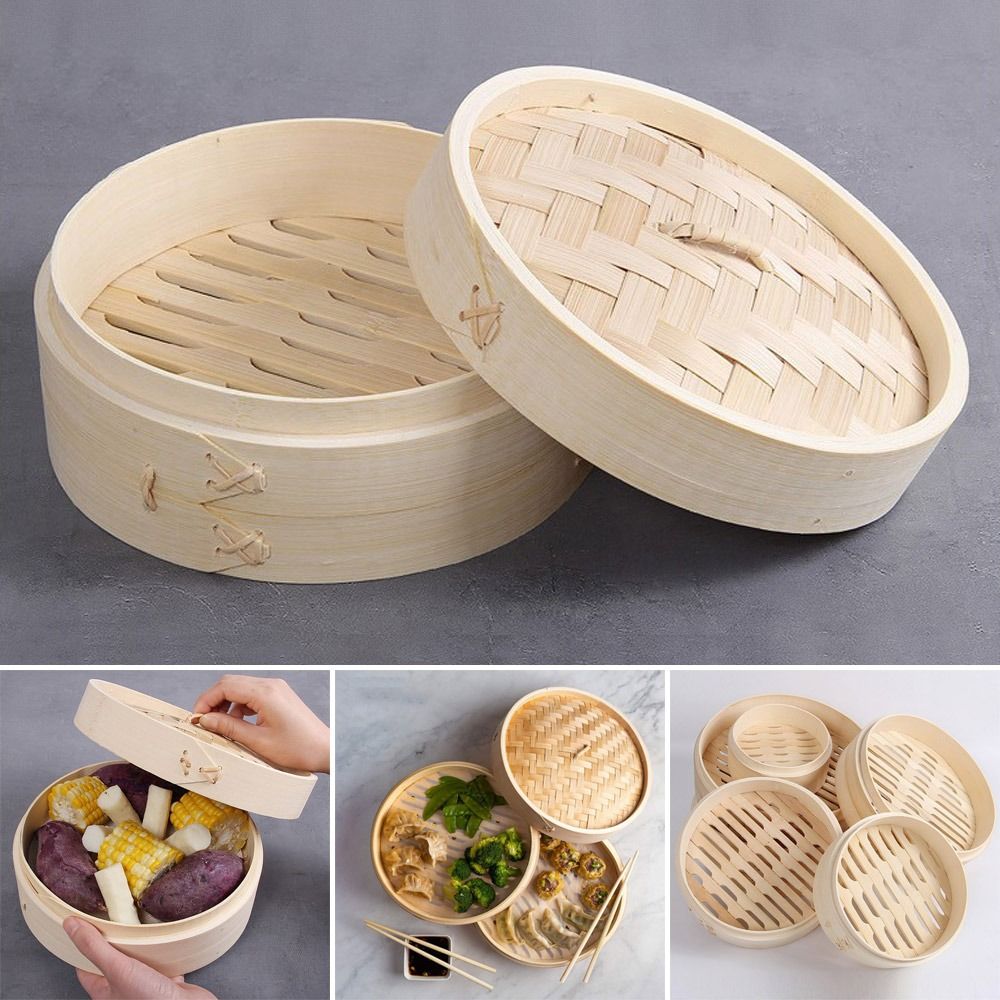 ตะกร้านึ่งจีน ตะกร้านึ่งไม้ไผ่ - Bao Steamer Bamboo บทวิจารณ์และราคา